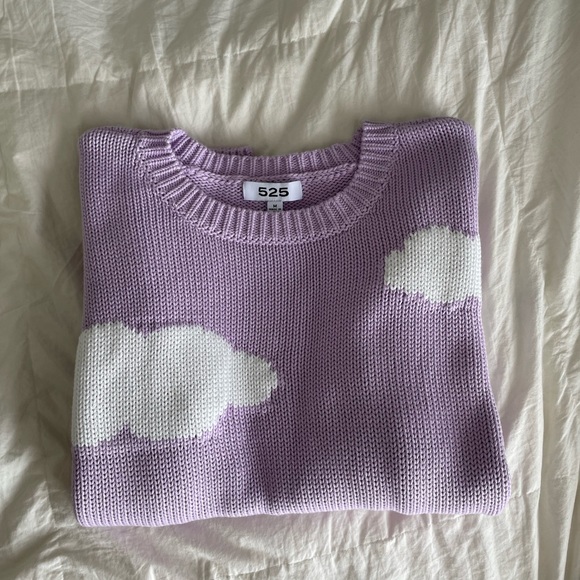 525 America Purple Cloud Sweater - Picture 2 of 5